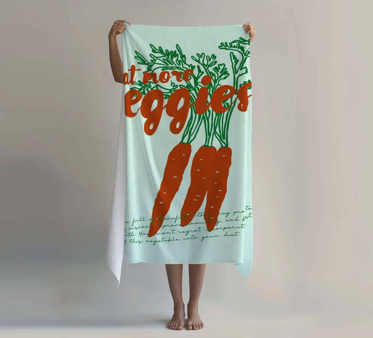 Boho Food 19 Veggies telo mare da Boho Print Collection
