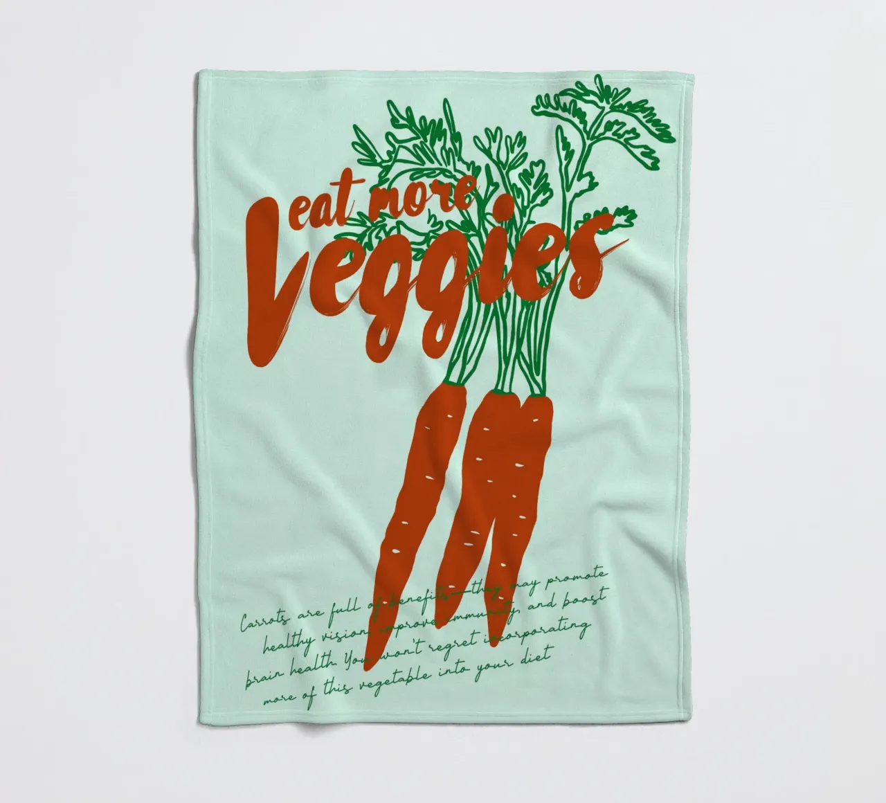 Boho Food 19 Veggies coperta in pile da Boho Print Collection