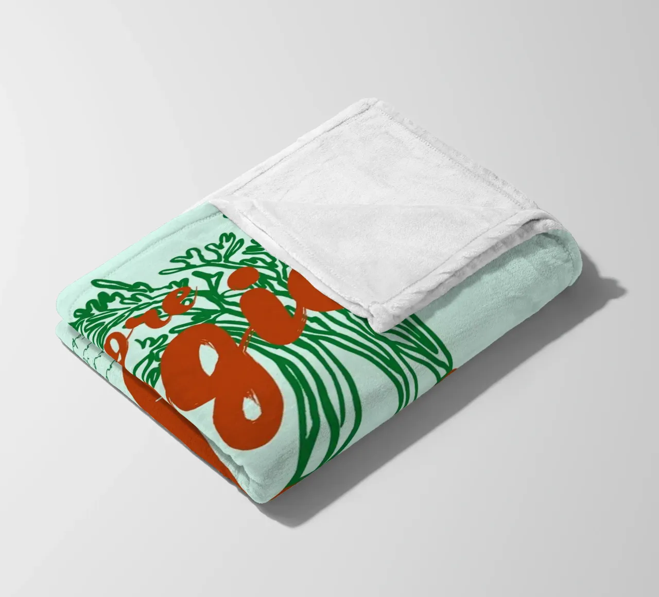 Boho Food 19 Veggies coperta in pile da Boho Print Collection