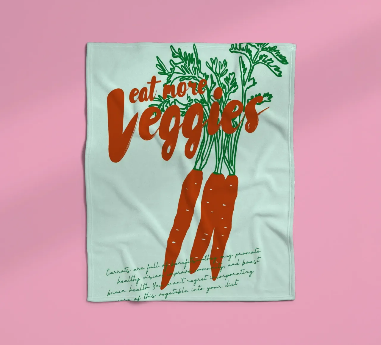 Boho Food 19 Veggies coperta in pile da Boho Print Collection