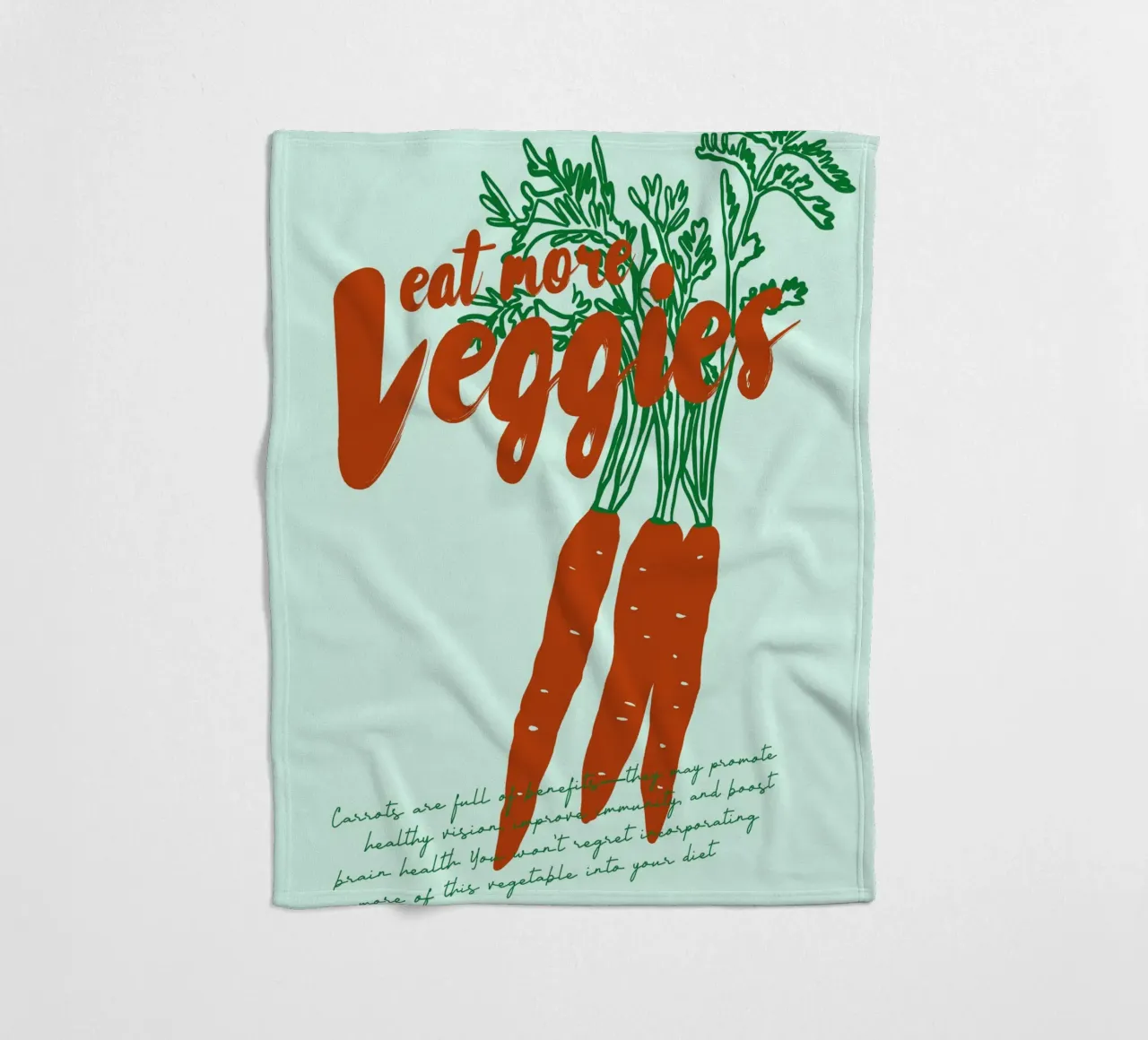 Boho Food 19 Veggies coperta in pile da Boho Print Collection