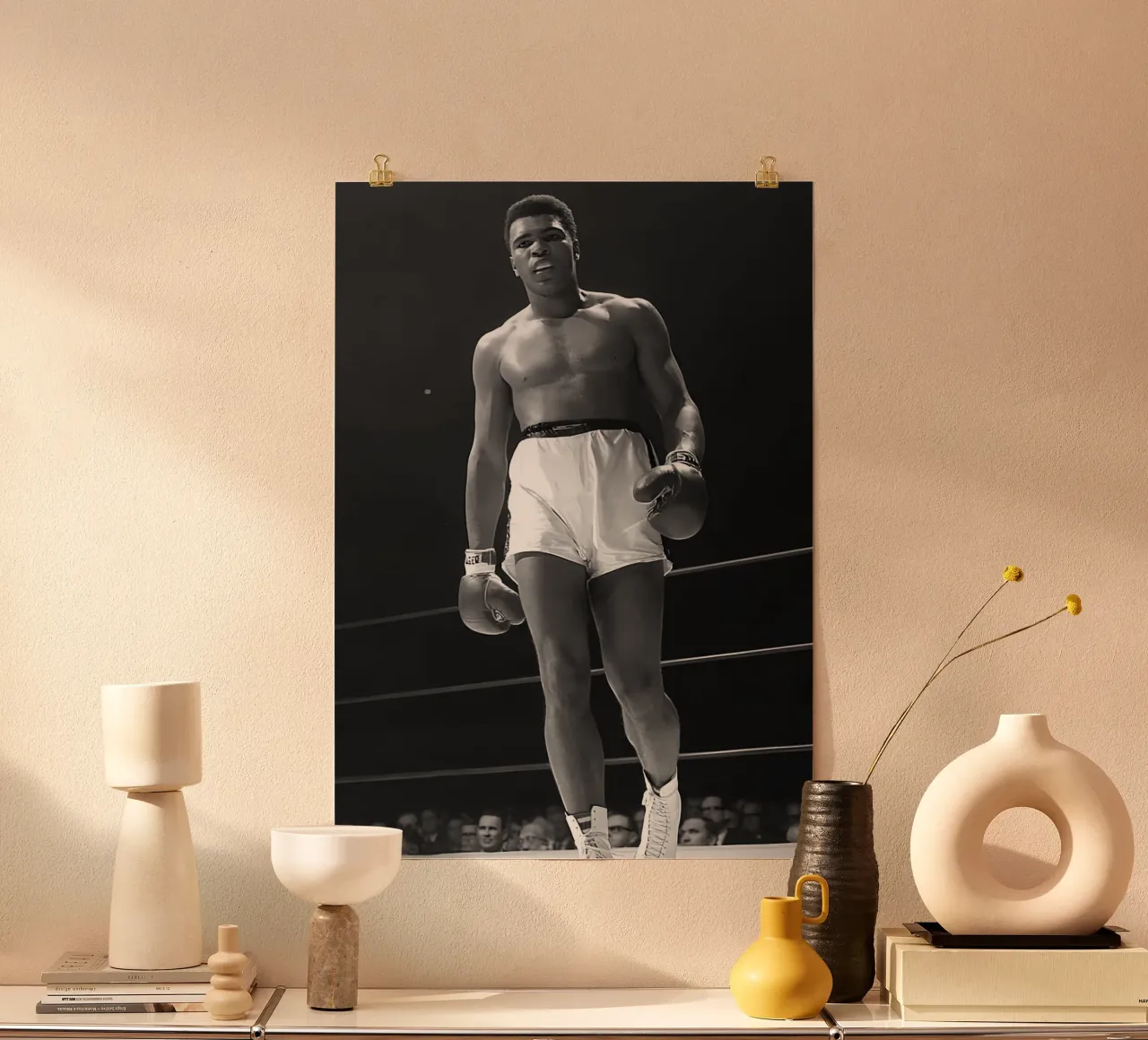 Ali Boxing poster da Black White Poster