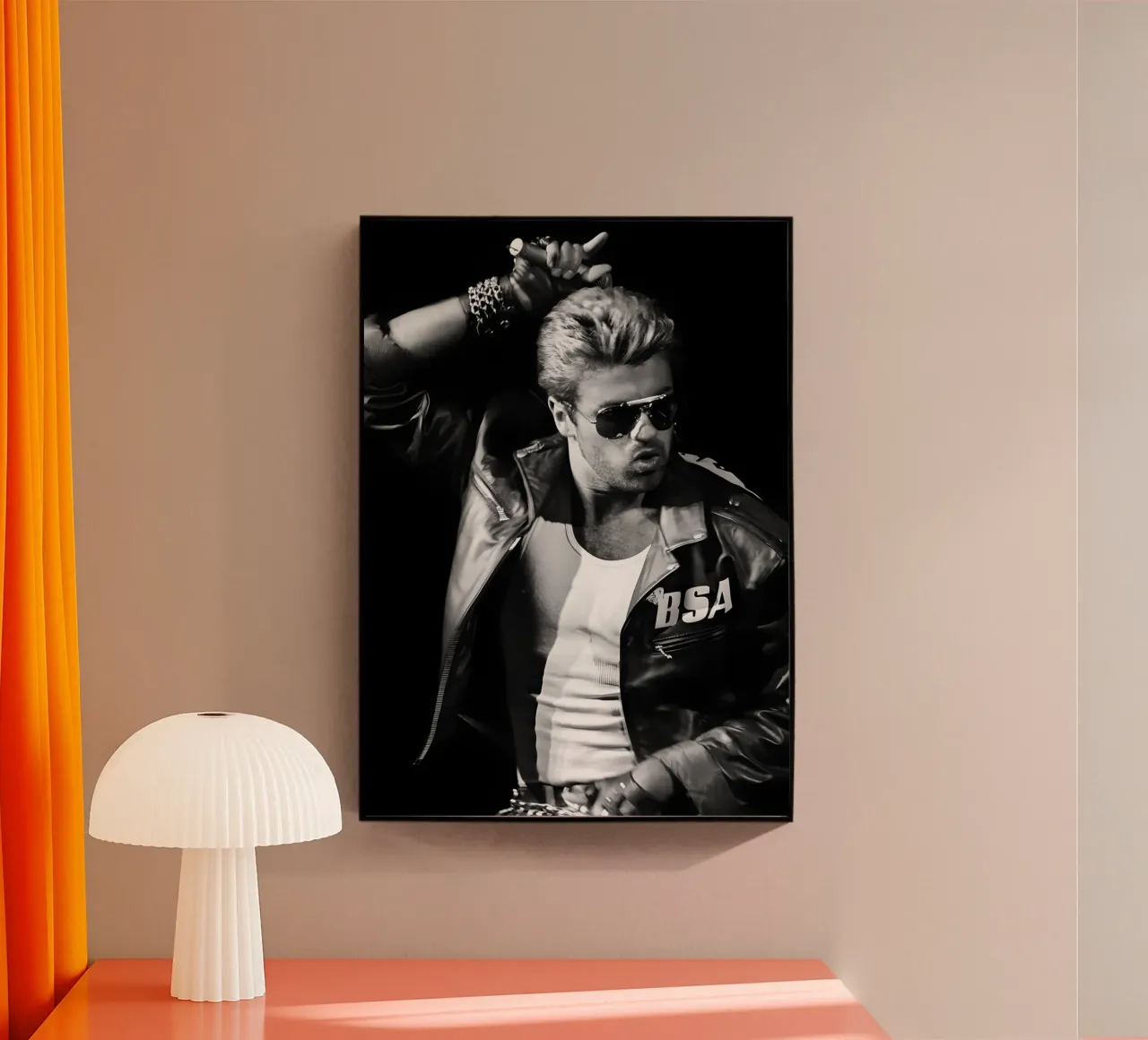 George Michael plexiglass da Music Vibes