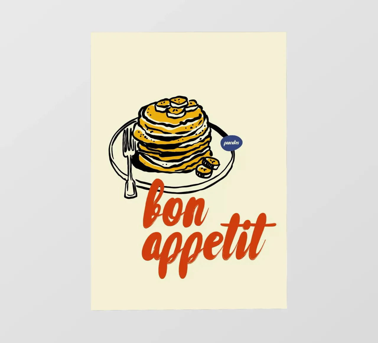 Boho Food 20 Bon Appetit pellicola backlit da Boho Print Collection