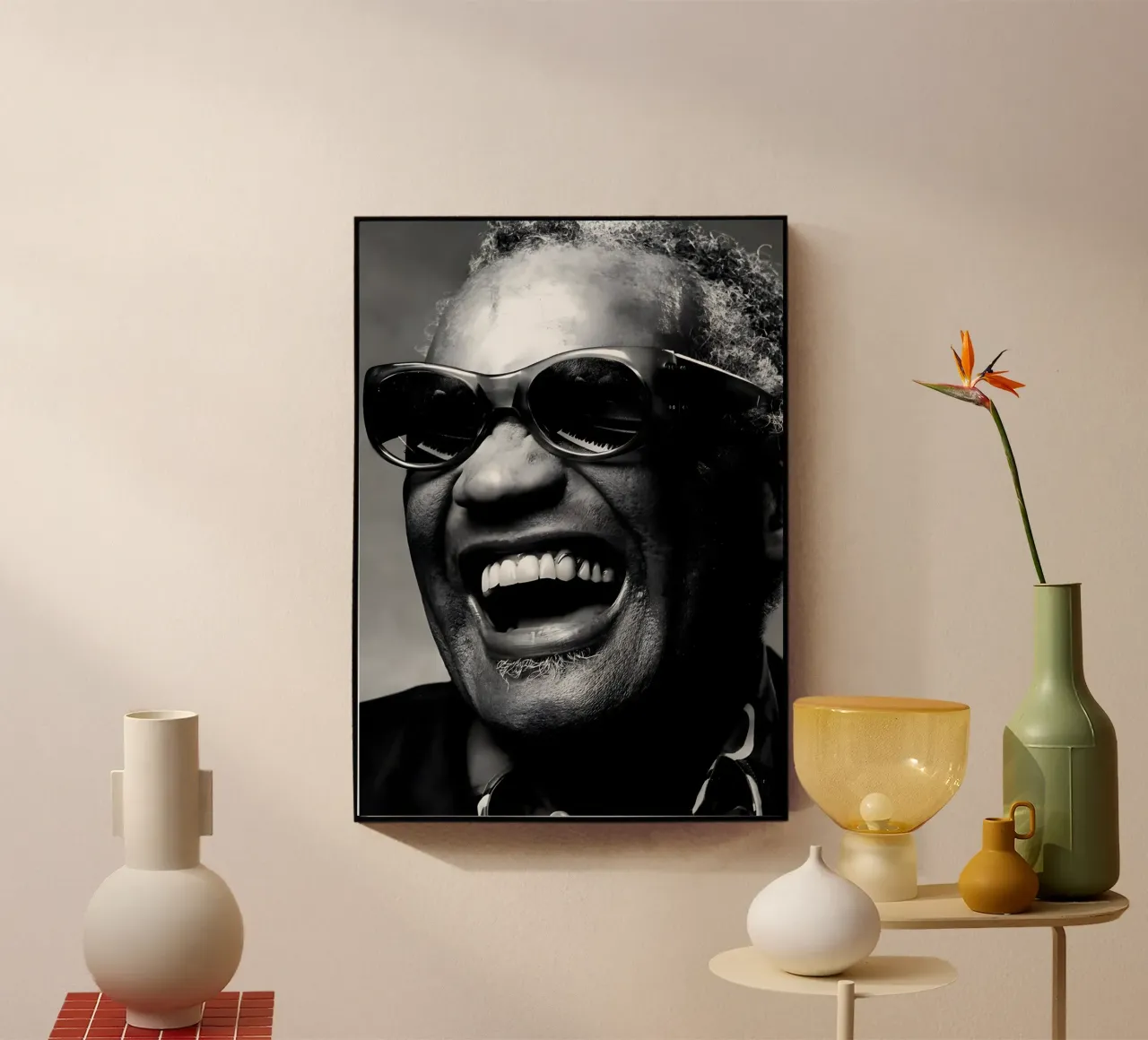Ray Charles plexiglass da Music Vibes