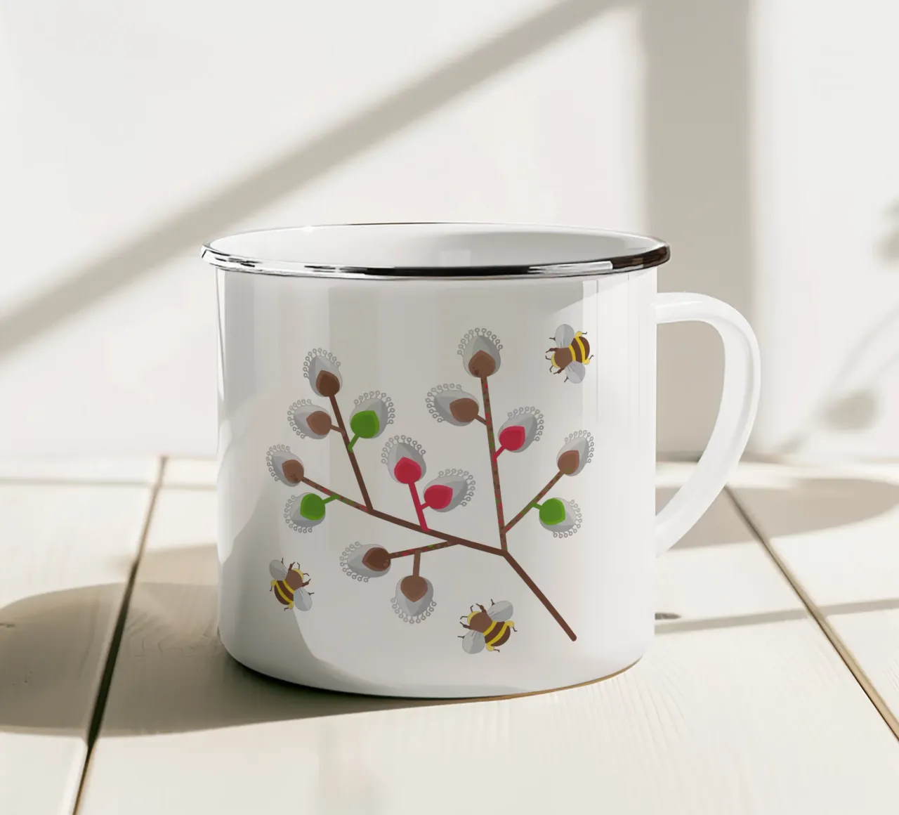 Willow tazza in smalto da Lidia Blomgren