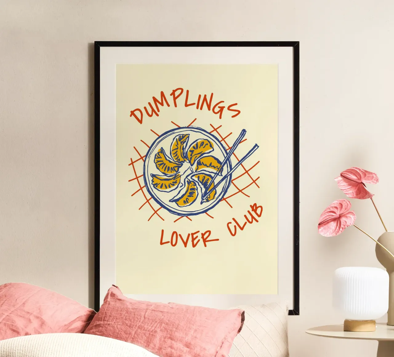 Boho Food 20 Dumplings carta hahnemühle da Boho Print Collection