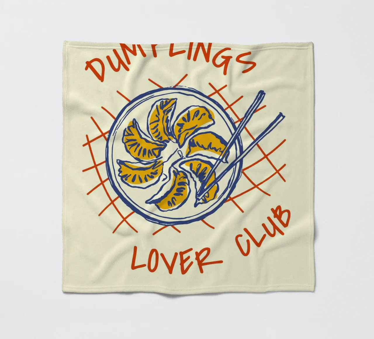 Boho Food 20 Dumplings coperta in pile da Boho Print Collection