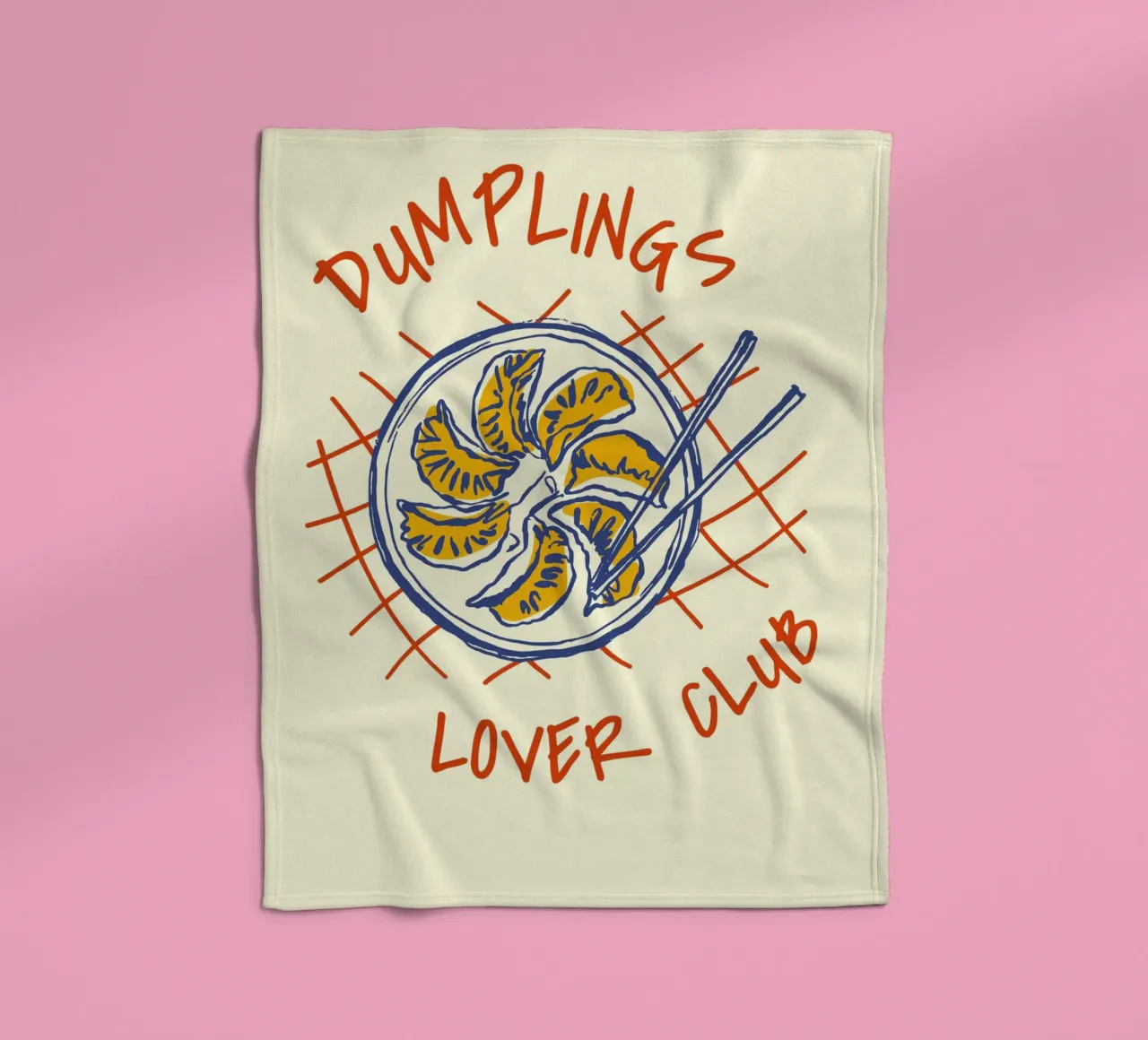 Boho Food 20 Dumplings coperta in pile da Boho Print Collection