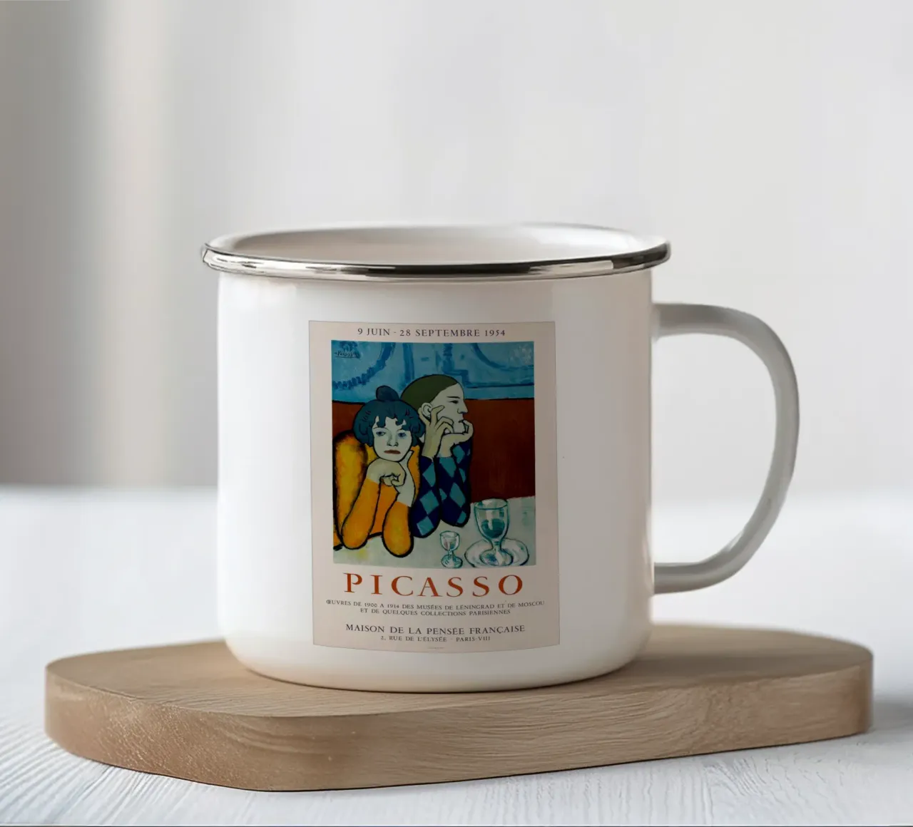 in attesa di ordini di cibo pablo picasso tazza in smalto da eternal nino