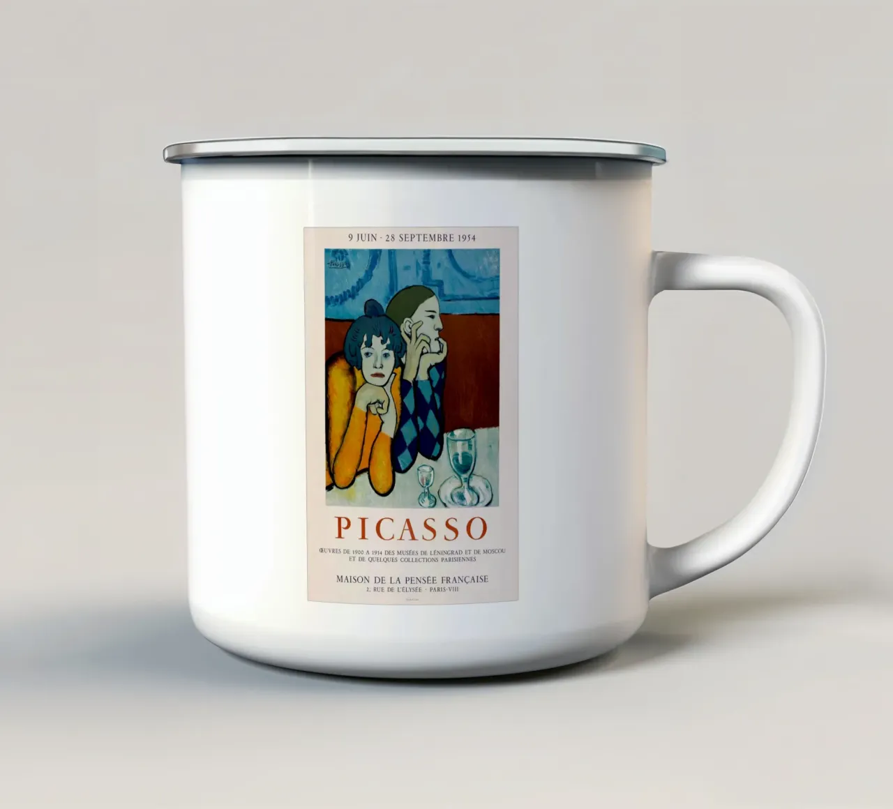 in attesa di ordini di cibo pablo picasso tazza in smalto da eternal nino