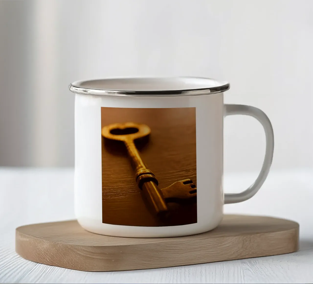 chiave tazza in smalto da Deemoll