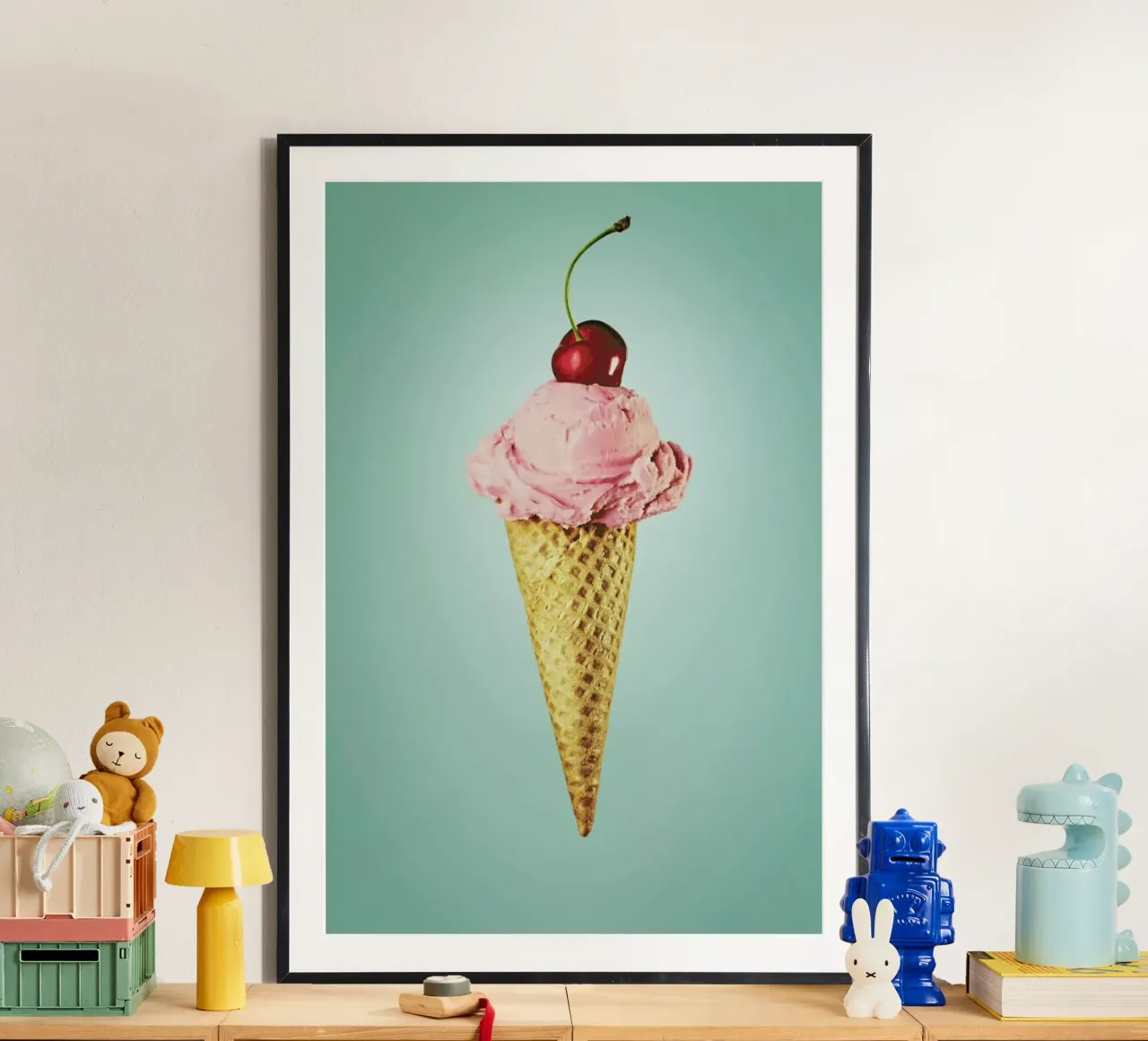 I Love Cherry Ice Cream poster by neon* fotografie