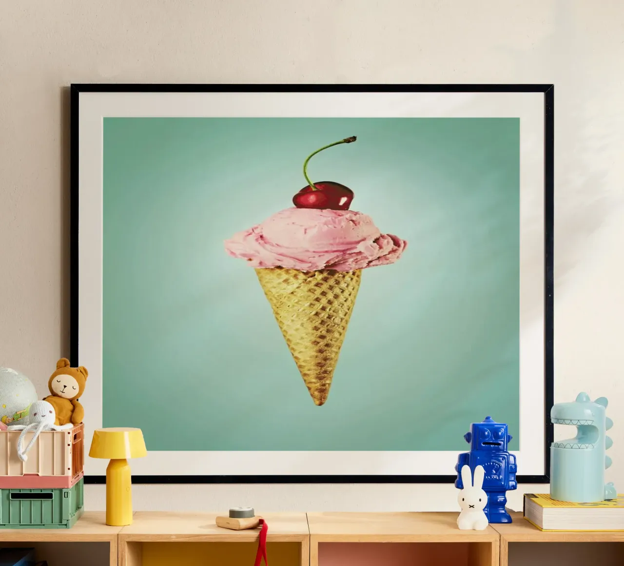 I Love Cherry Ice Cream poster by neon* fotografie