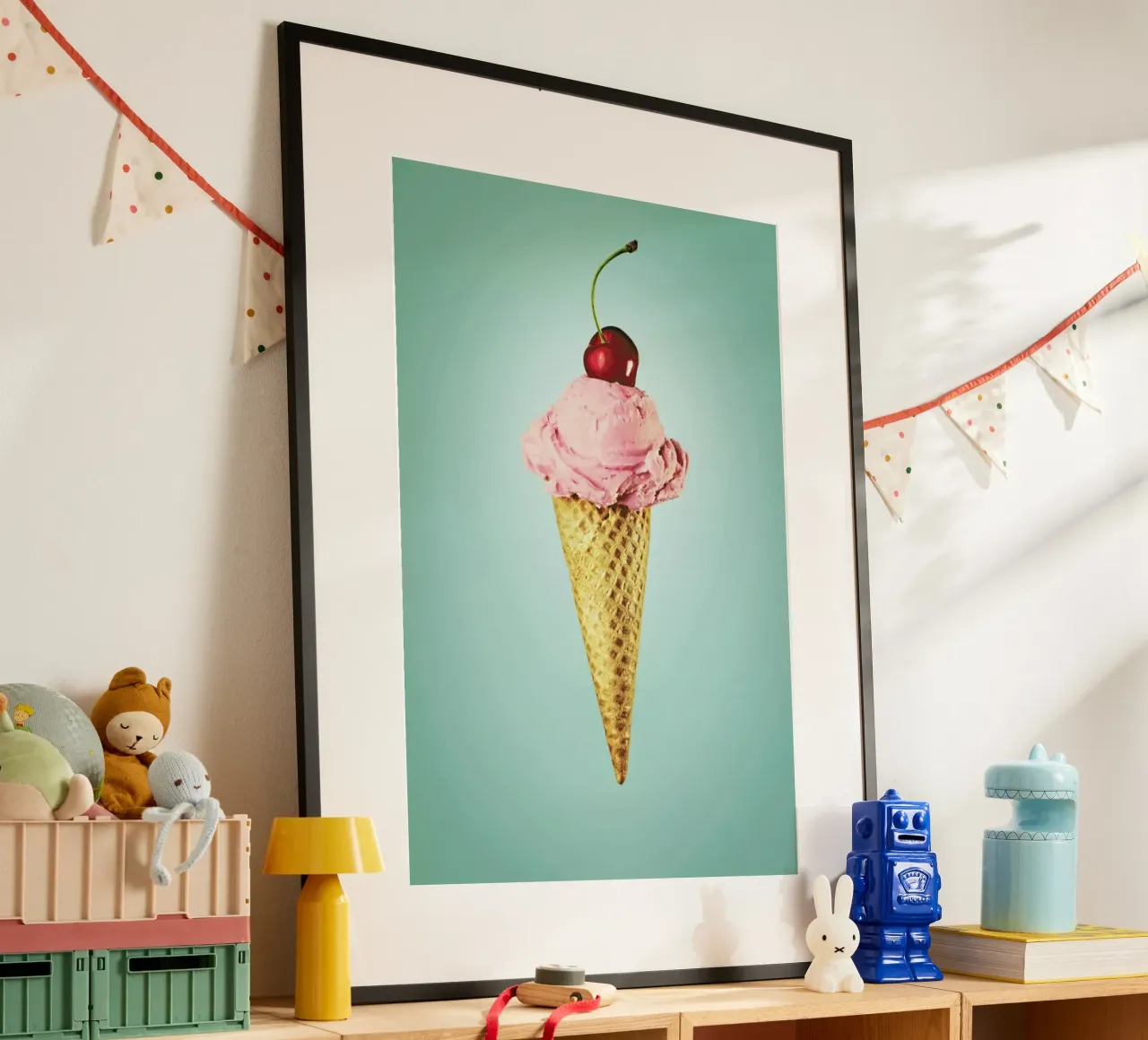 I Love Cherry Ice Cream poster by neon* fotografie