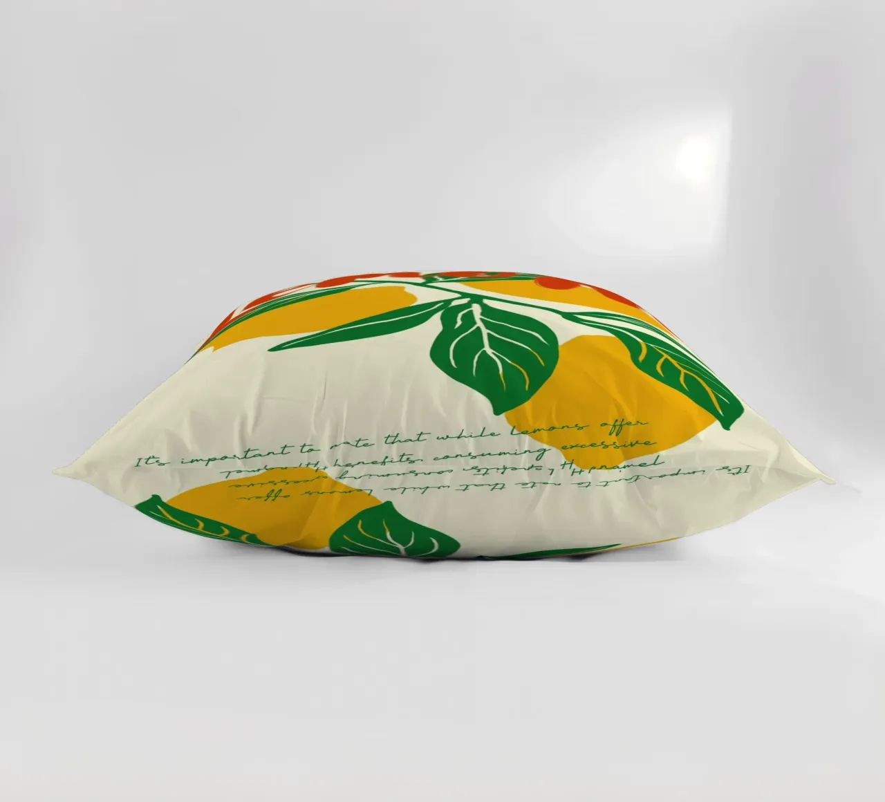 Boho Food 20 Lemons cuscino da Boho Print Collection
