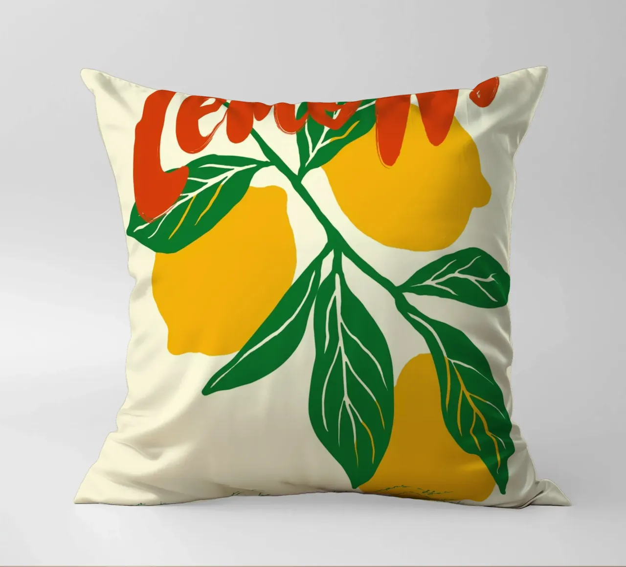 Boho Food 20 Lemons cuscino da Boho Print Collection
