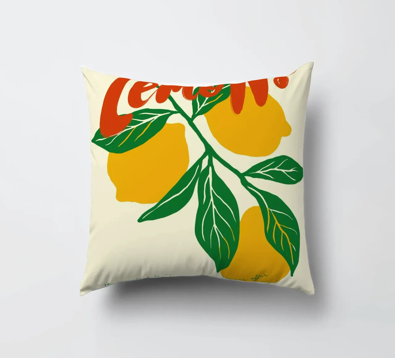 Boho Food 20 Lemons cuscino da Boho Print Collection