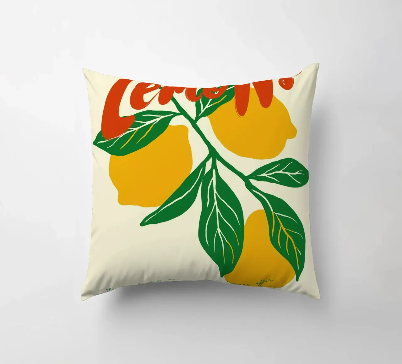 Boho Food 20 Lemons cuscino da Boho Print Collection