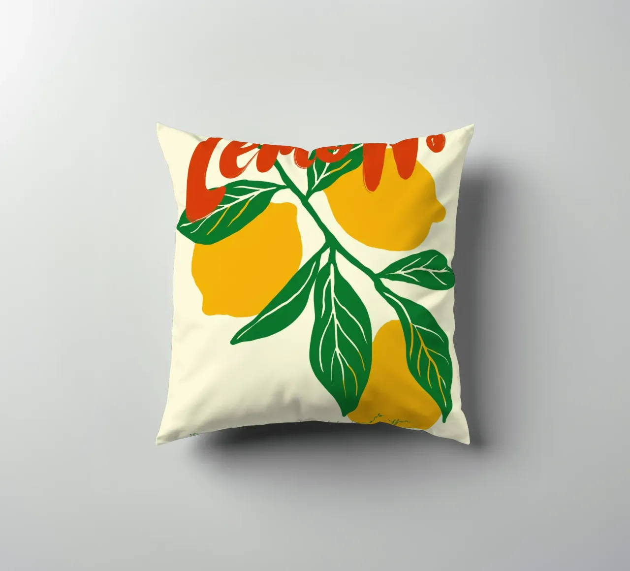 Boho Food 20 Lemons cuscino da Boho Print Collection
