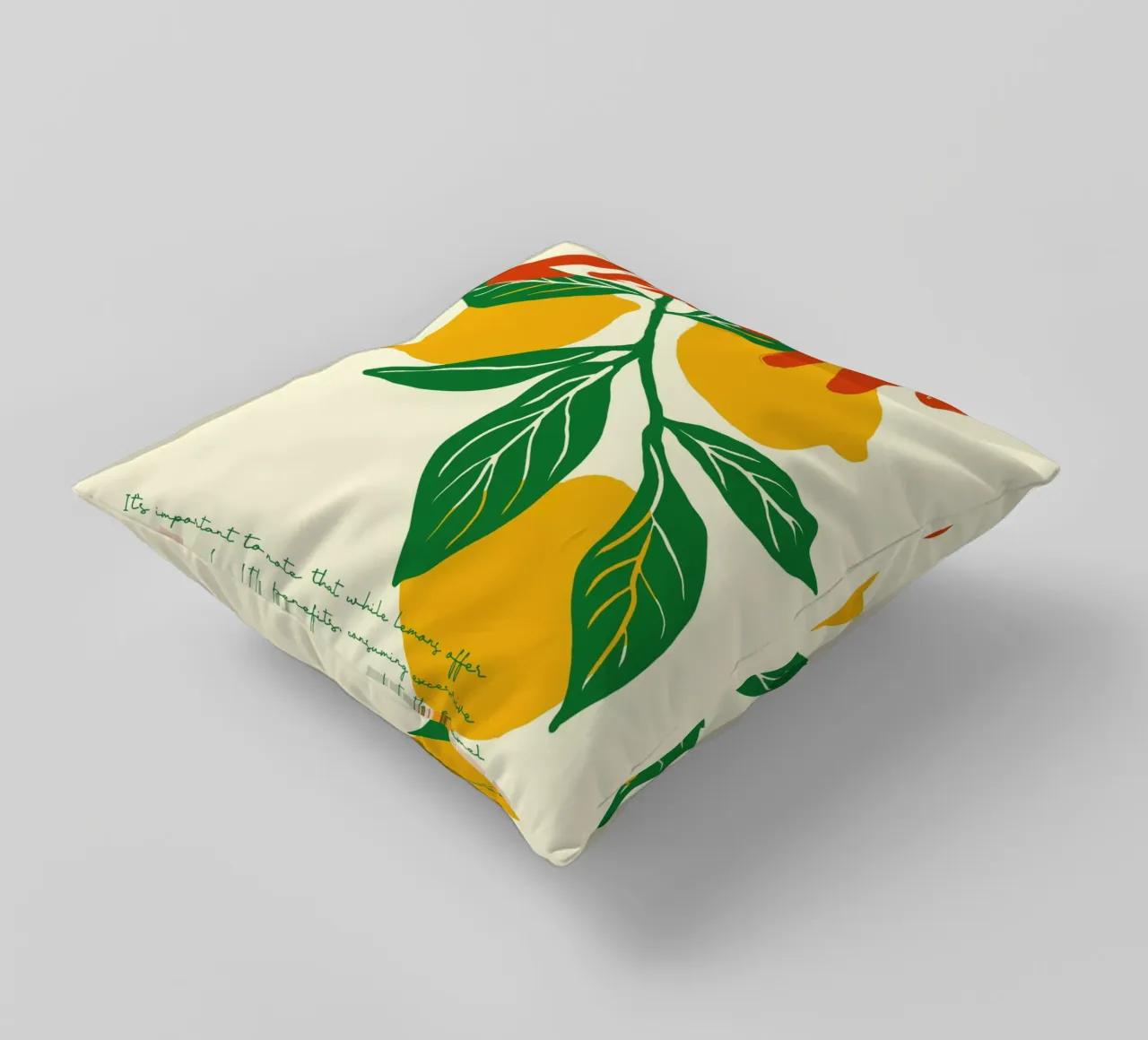 Boho Food 20 Lemons cuscino da Boho Print Collection
