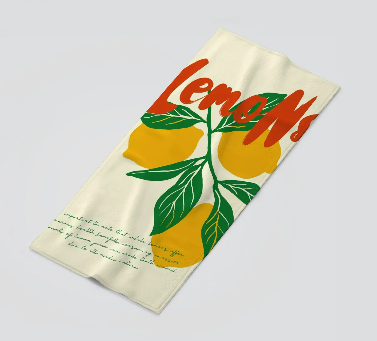 Boho Food 20 Lemons telo mare da Boho Print Collection