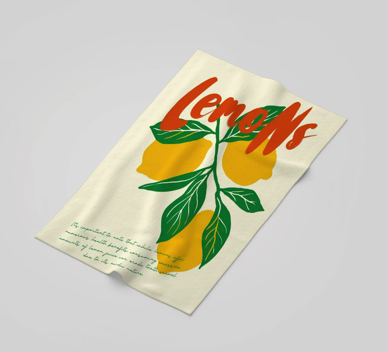 Boho Food 20 Lemons telo mare da Boho Print Collection