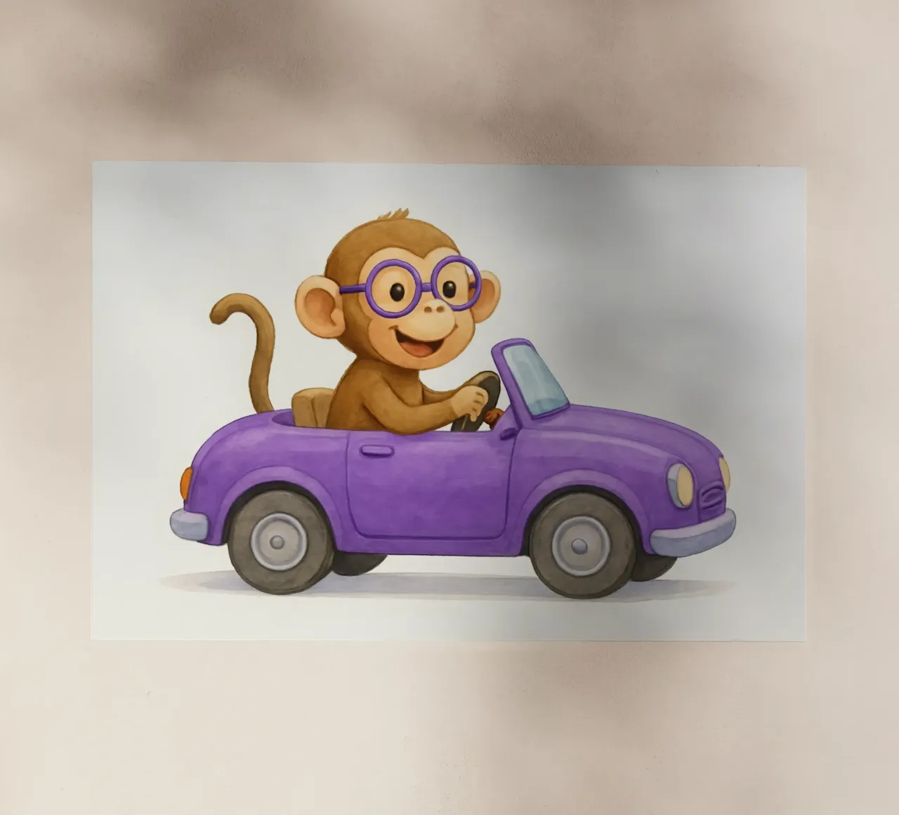 Viaggio di piacere in una decappottabile viola pellicola backlit da earl BM