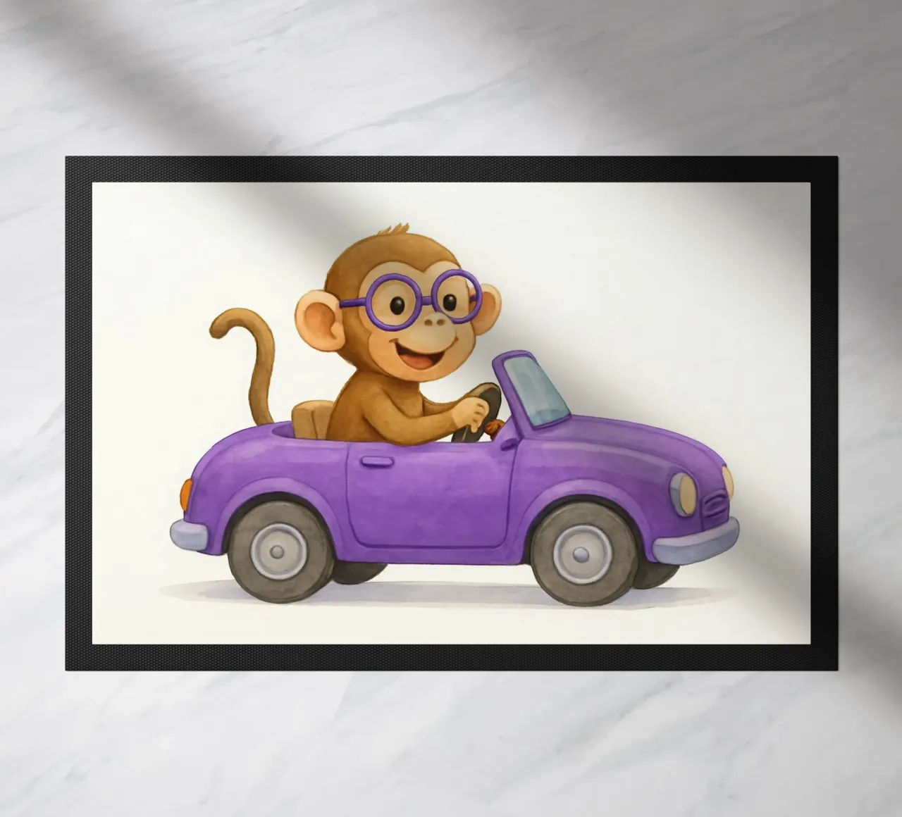 Viaggio di piacere in una decappottabile viola zerbino da earl BM