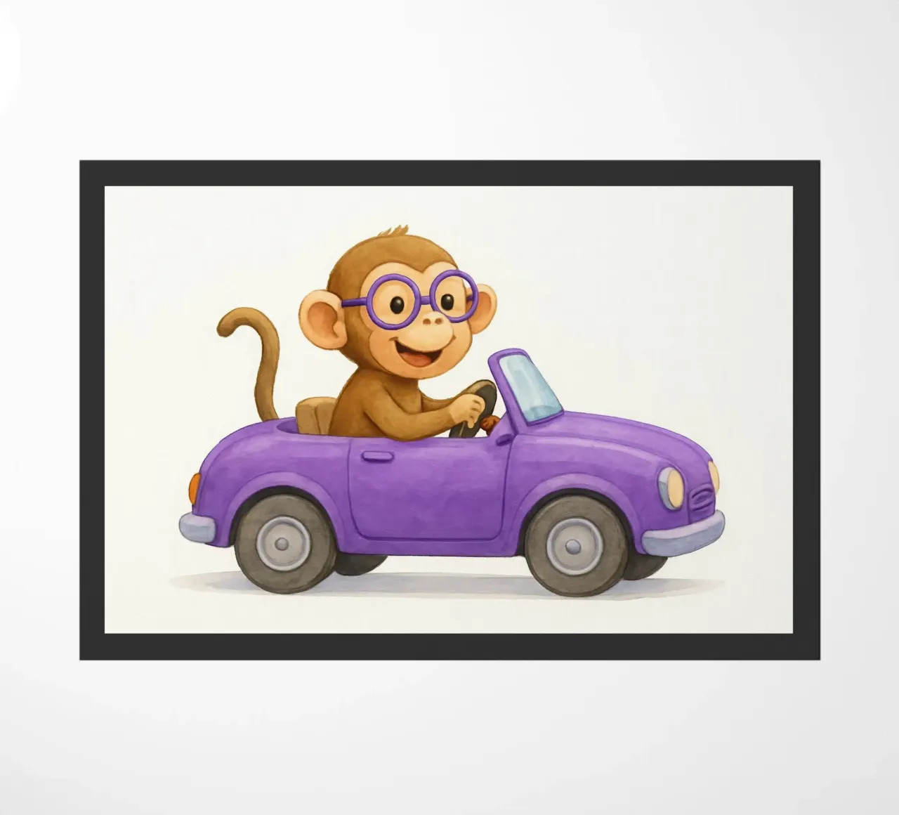 Viaggio di piacere in una decappottabile viola zerbino da earl BM