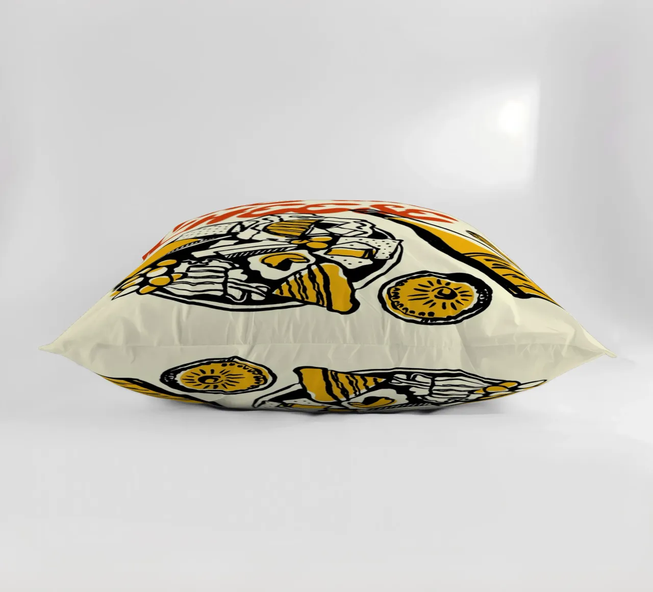 Boho Food 20 Wine and Cheese cuscino da Boho Print Collection