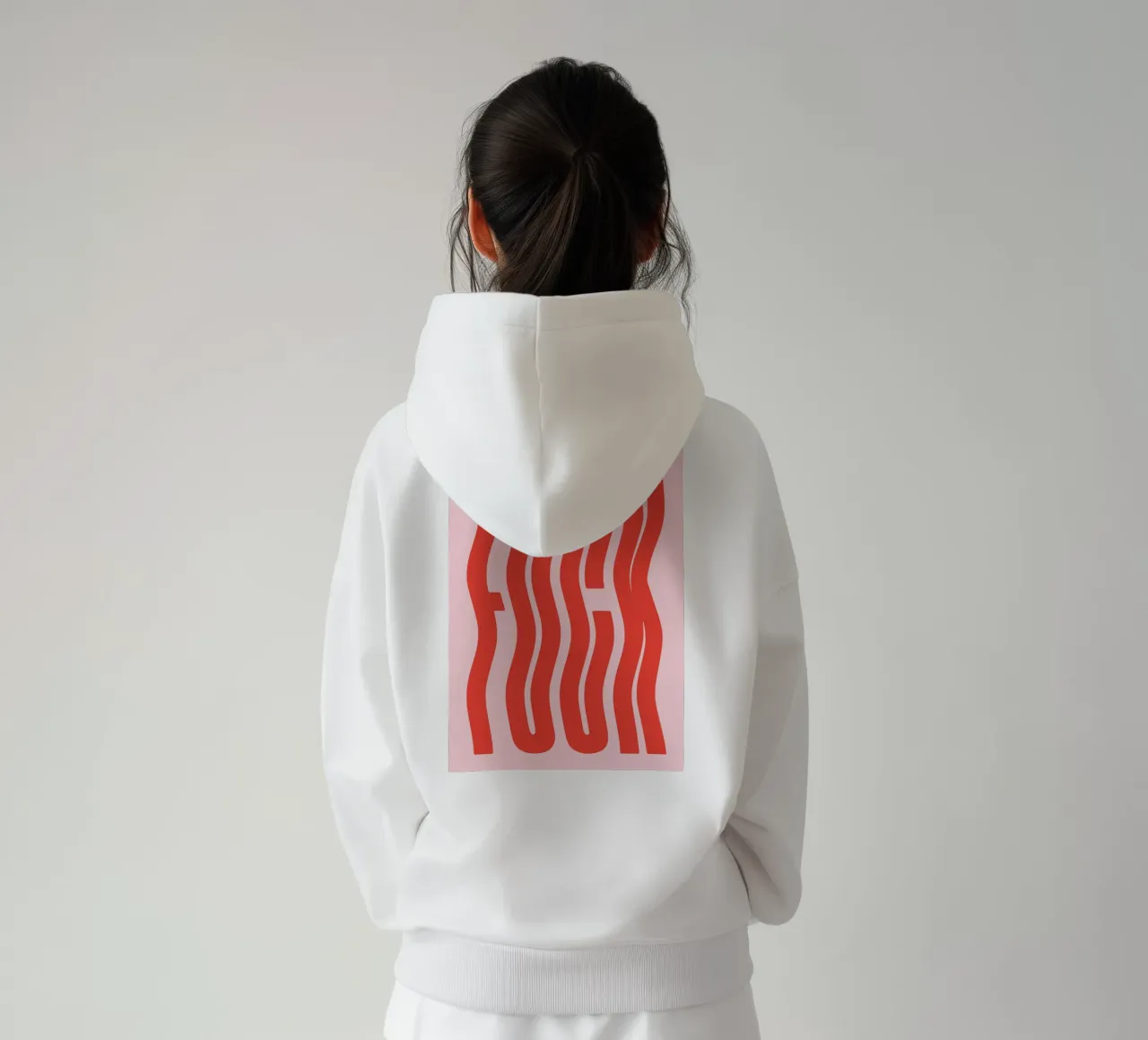 fck line wave felpa con cappuccio da Deemoll