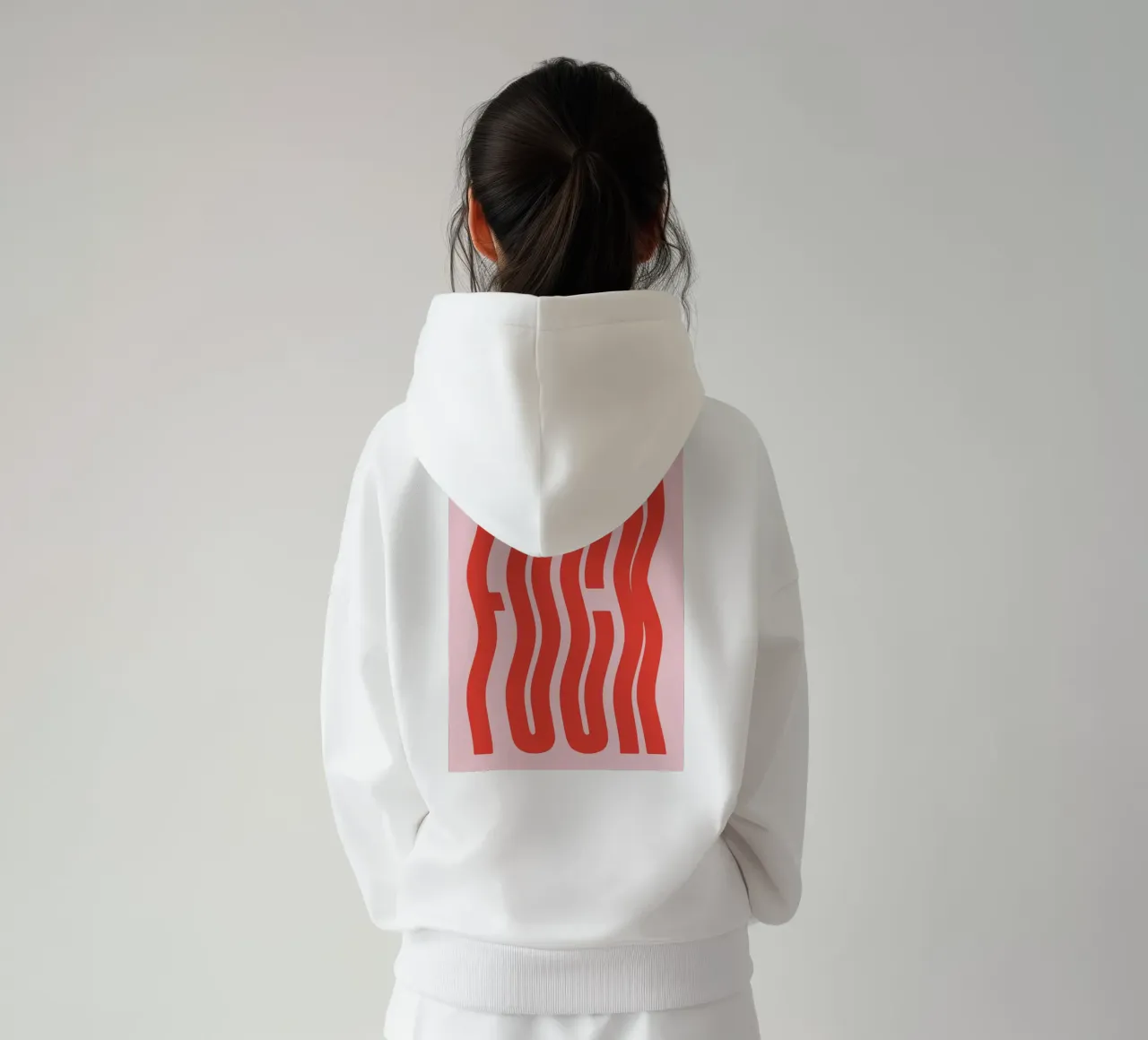 fck line wave felpa con cappuccio da Deemoll