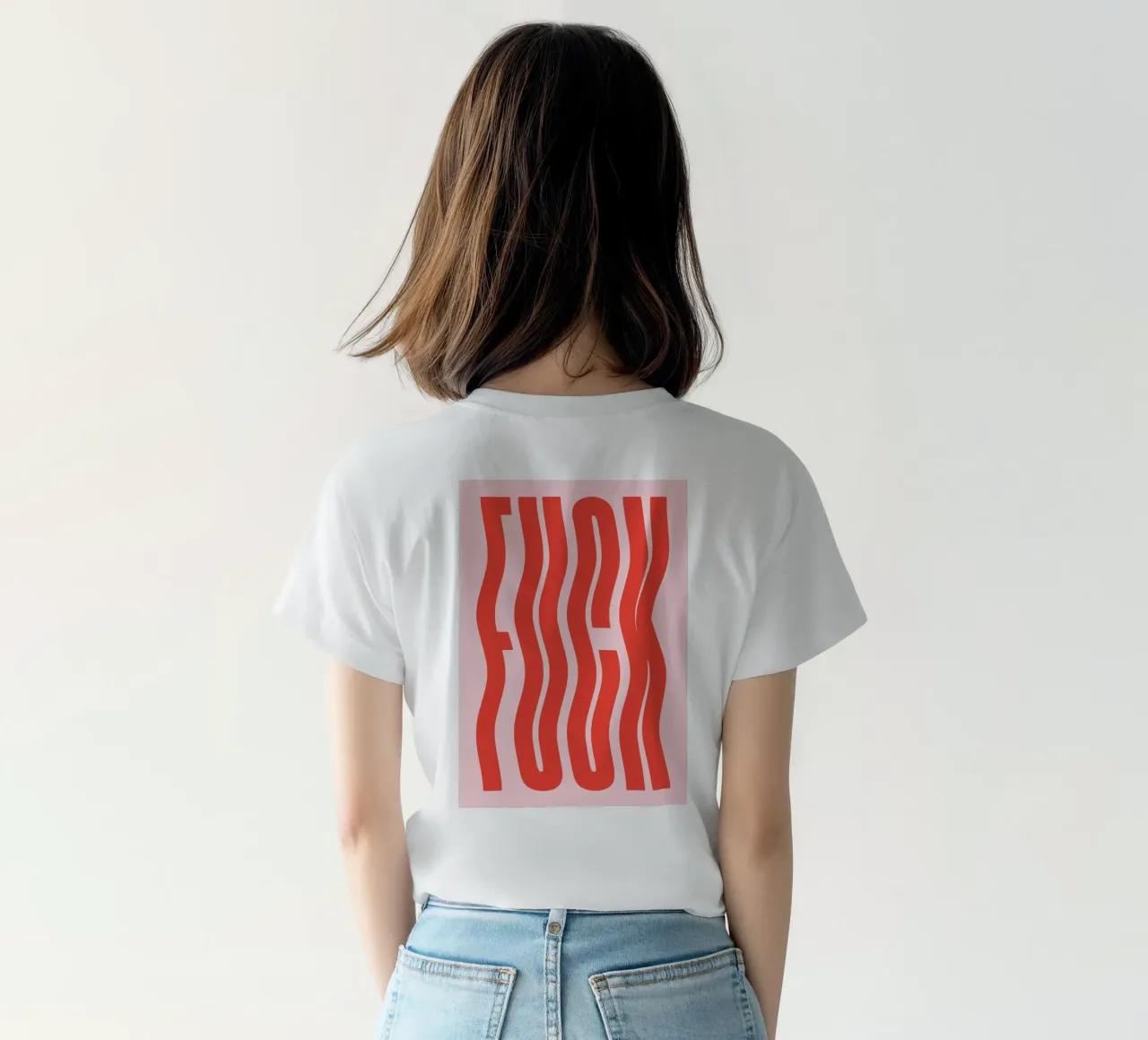 fck line wave t-shirt da Deemoll