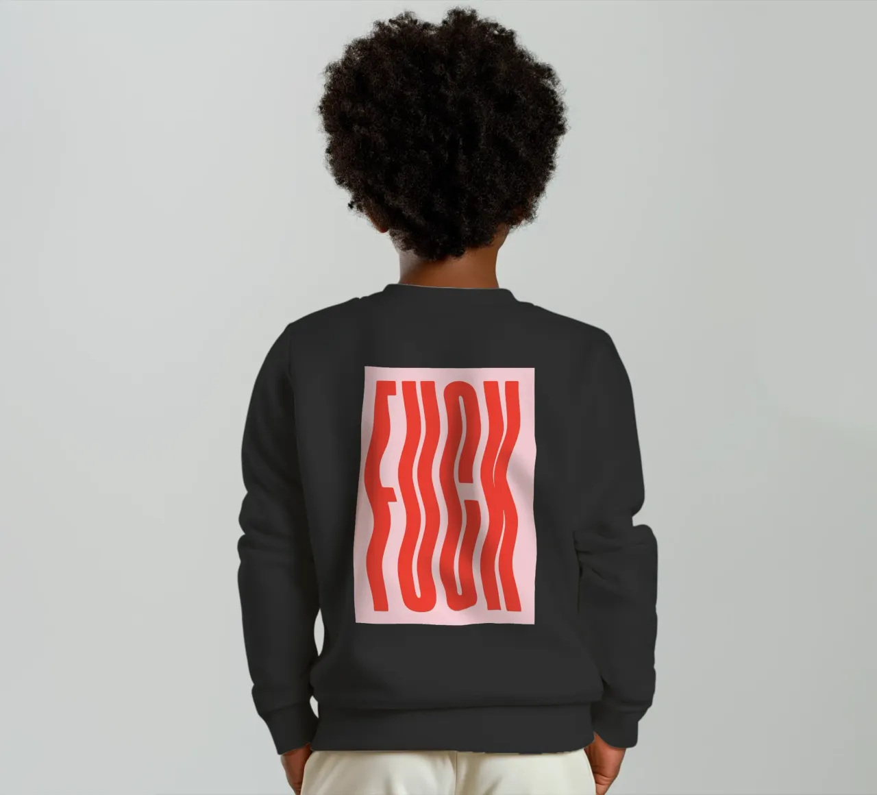 fck line wave felpa bambino da Deemoll