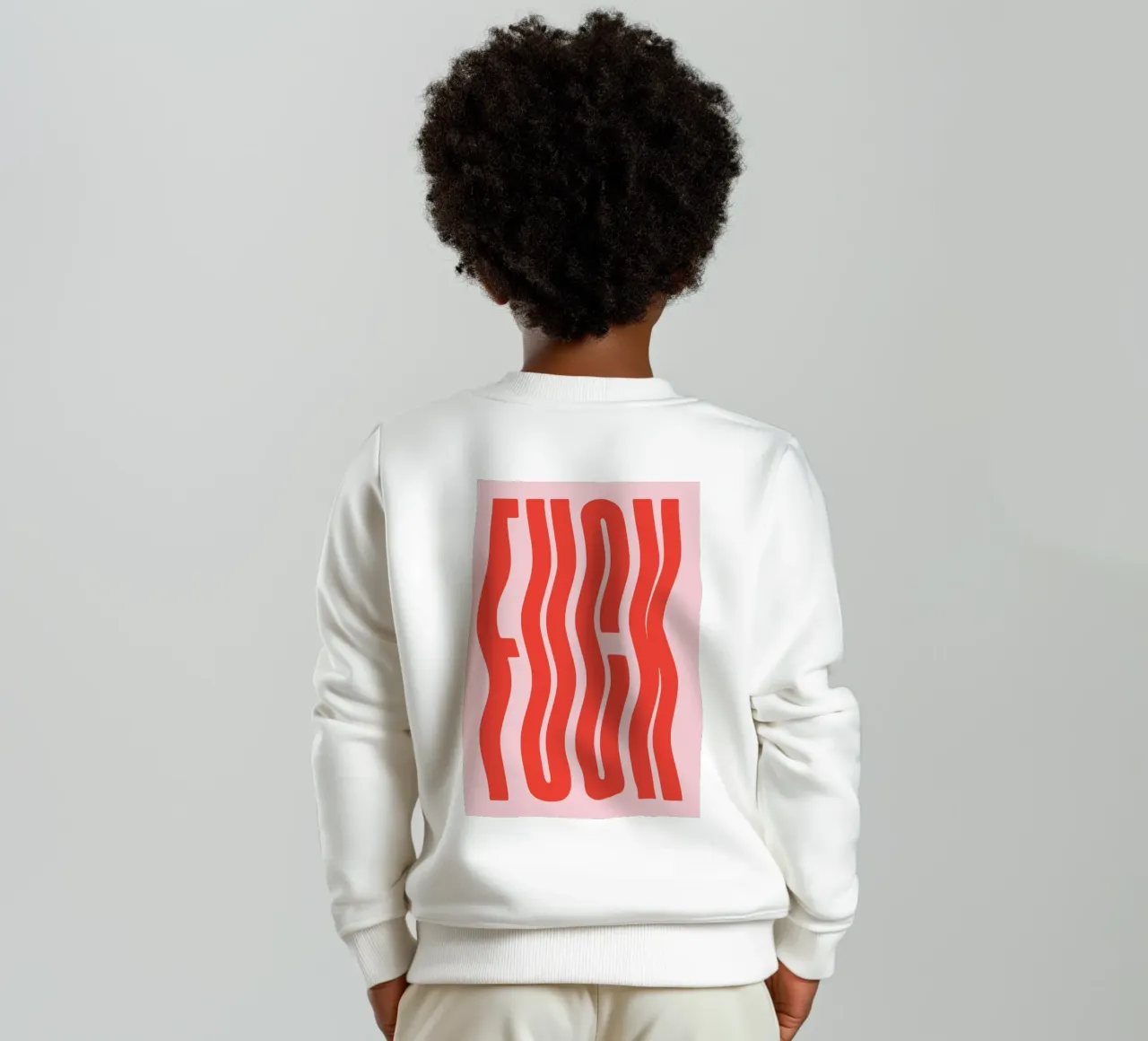 fck line wave felpa bambino da Deemoll