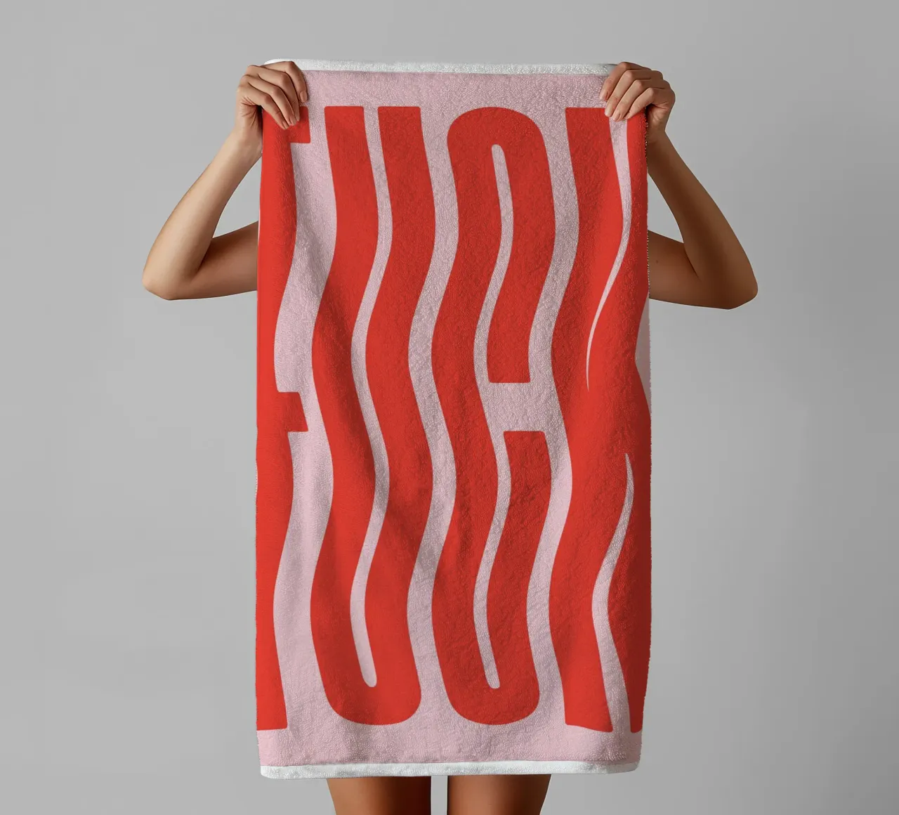 fck line wave asciugamano da bagno da Deemoll