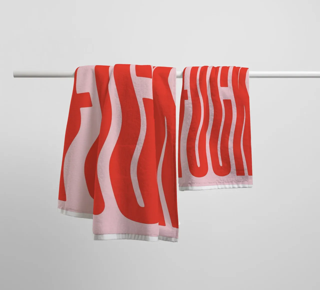 fck line wave asciugamano da bagno da Deemoll