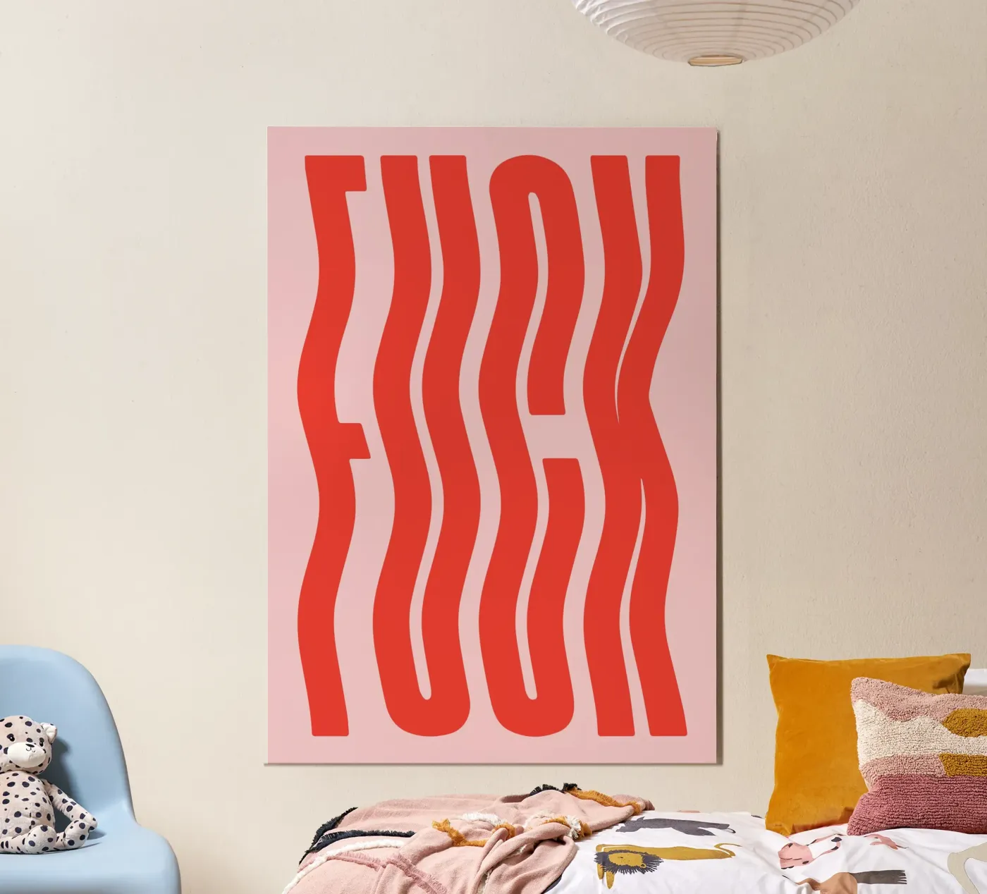 fck line wave poster da Deemoll