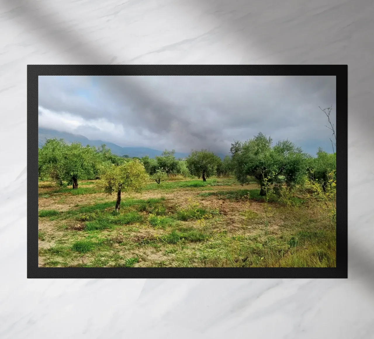 Olive trees doormat by dava