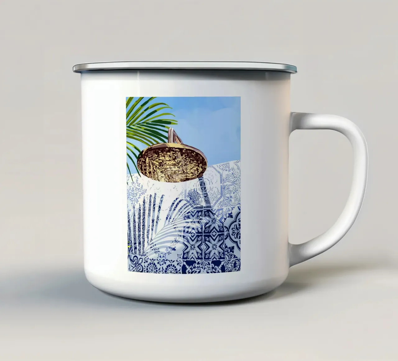 Doccia tropicale tazza in smalto da 83oranges