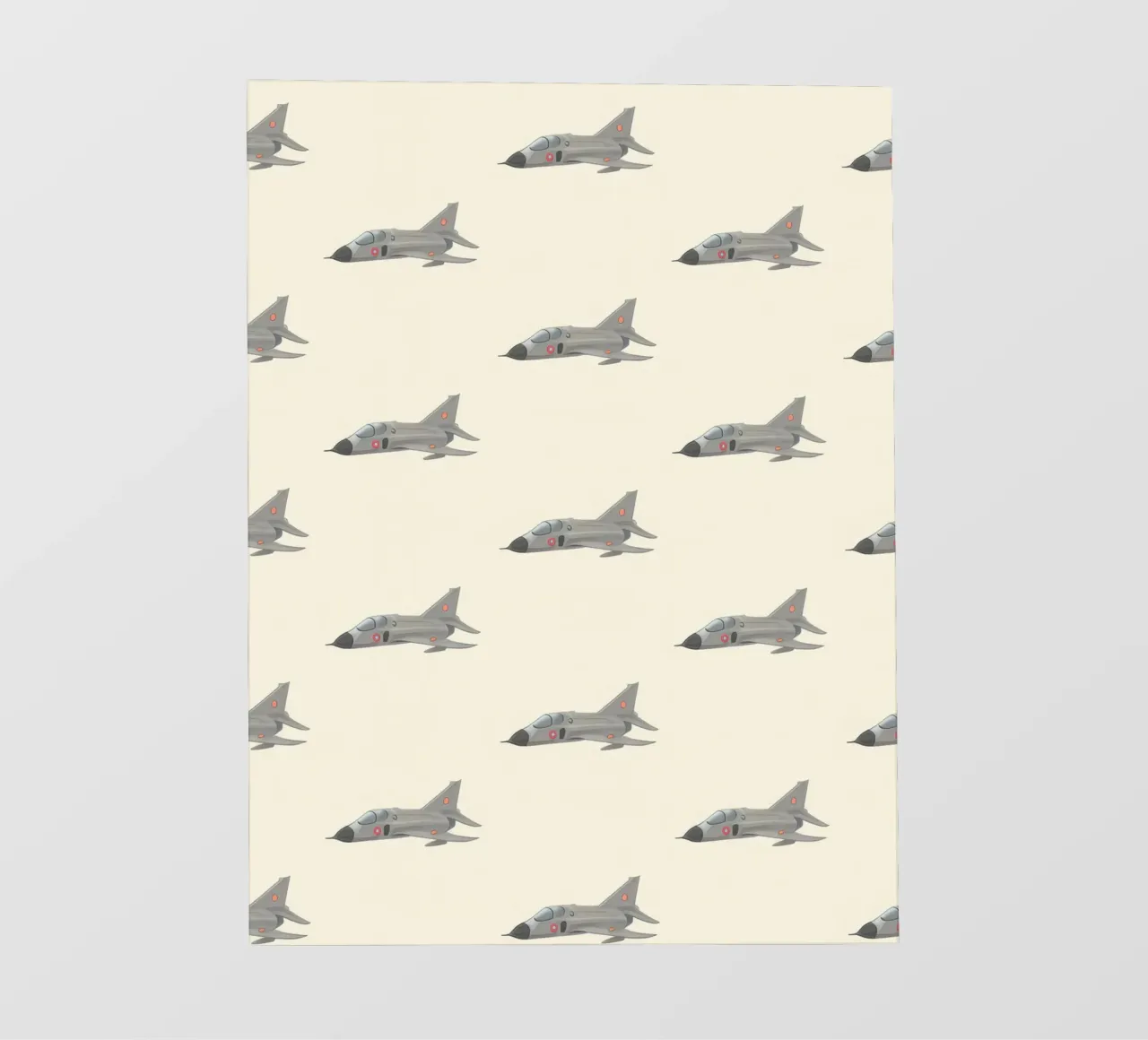Fighter Jet Pattern fotobehang van earl BM