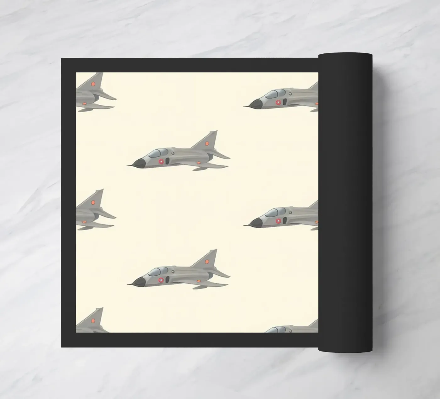 Fighter Jet Pattern doormat by earl BM