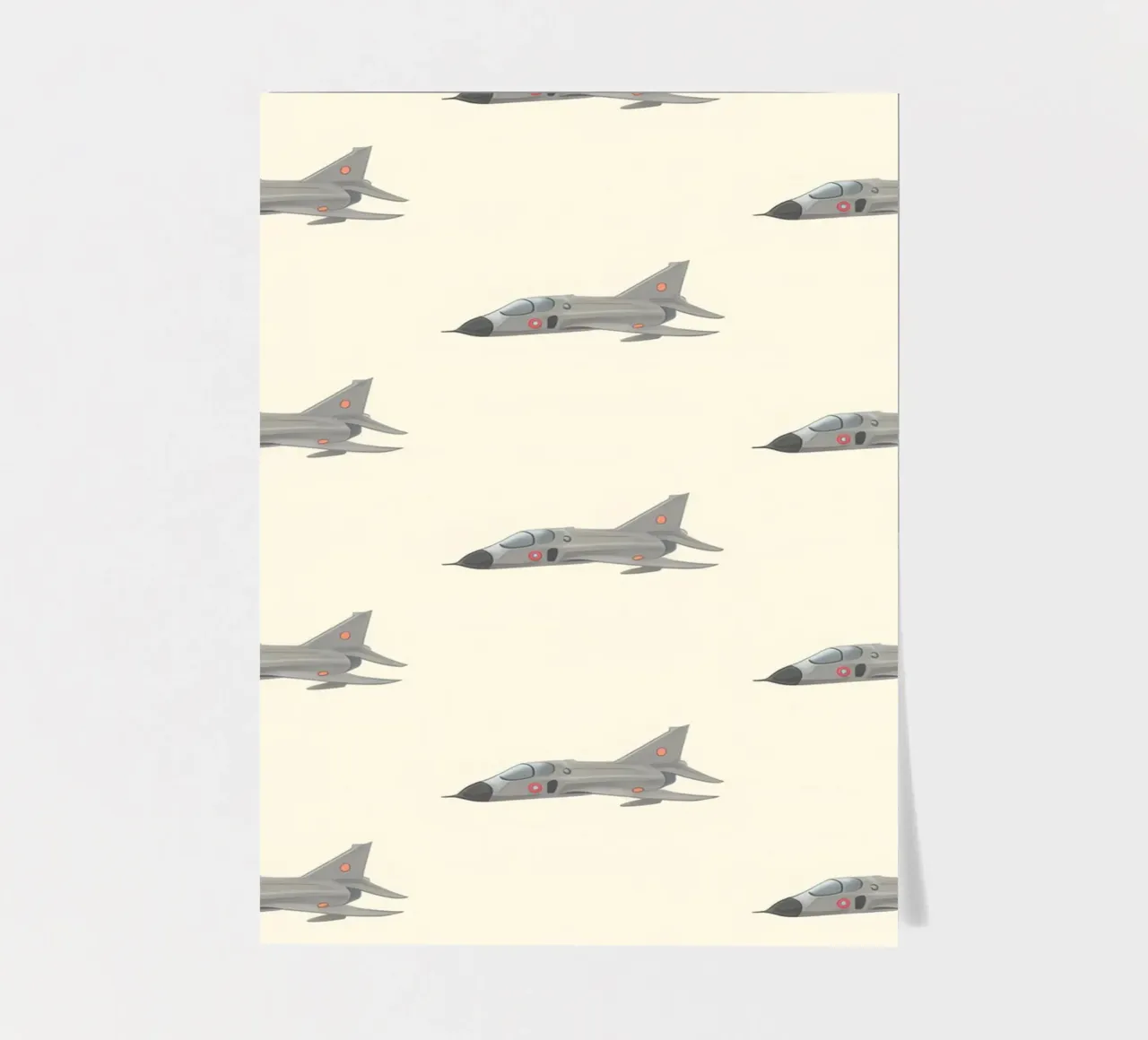 Fighter Jet Pattern sticker sheet by earl BM