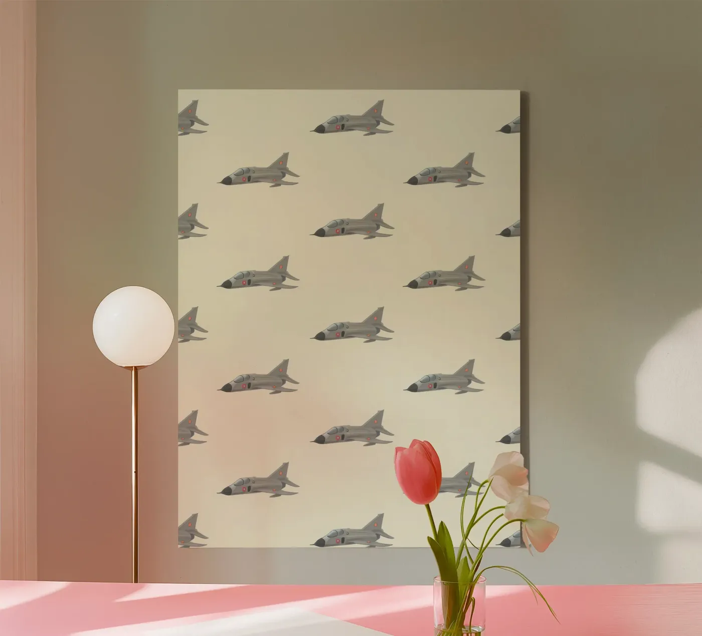 Jachtvliegtuig patroon canvas van earl BM