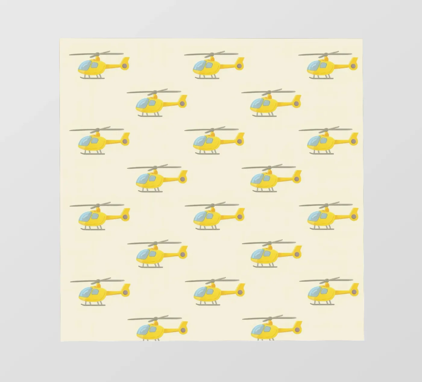 Yellow Helicopter Pattern pellicola backlit da earl BM
