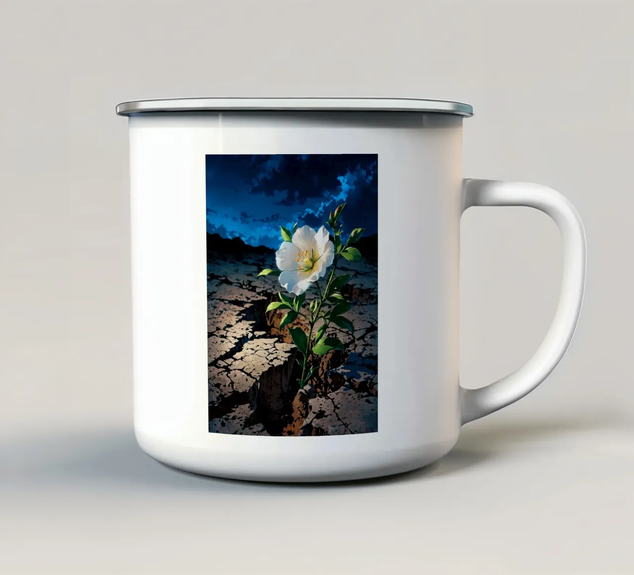 L'ultima fioritura tazza in smalto da uniqe world