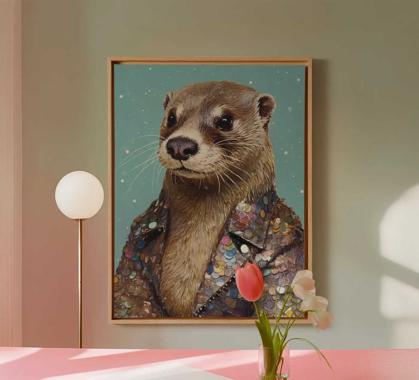 Beaver Leinwand von Artsy Bessy