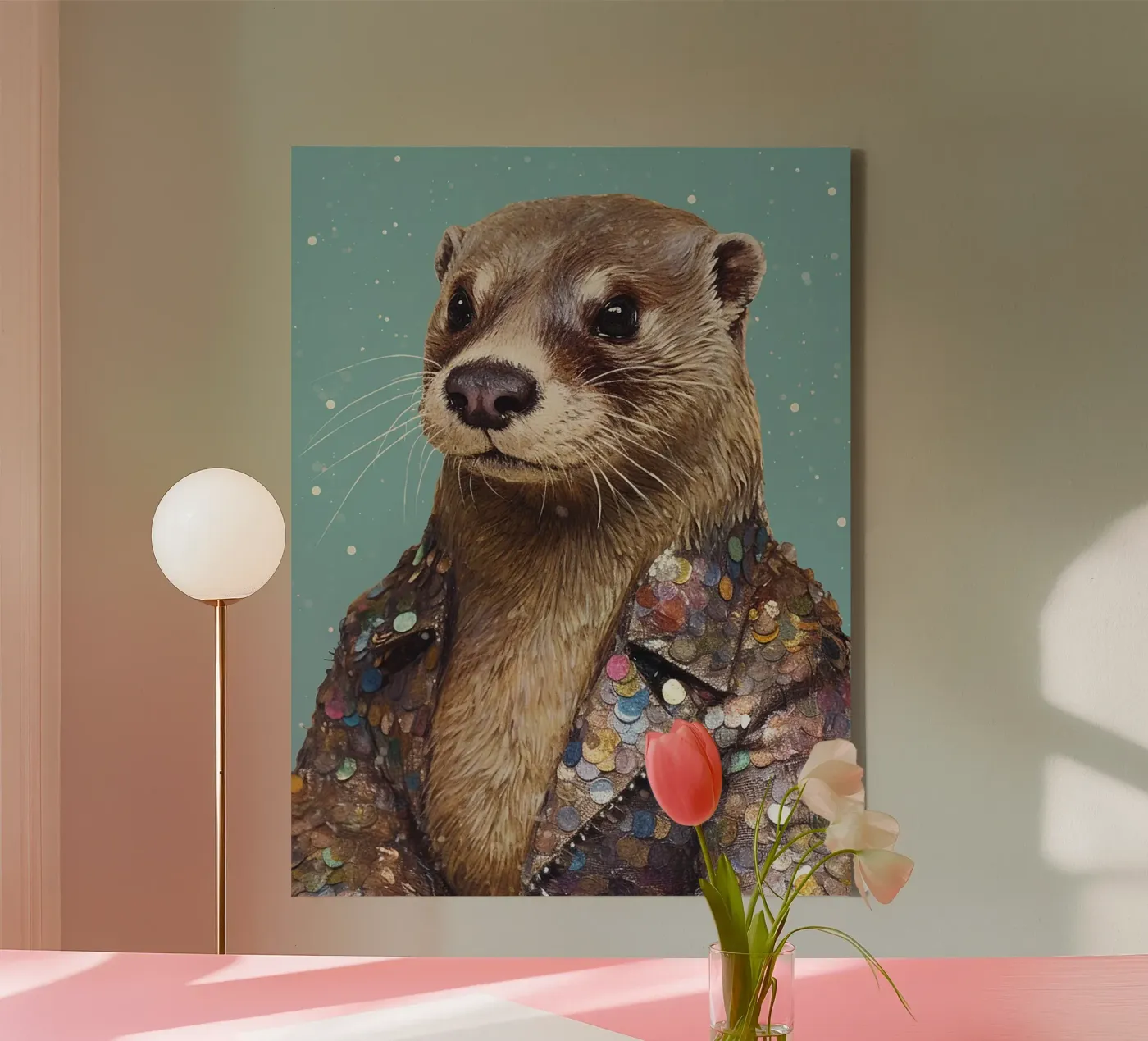 Beaver Leinwand von Artsy Bessy