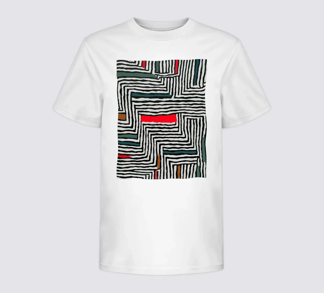 Circle & Leaf Pattern t-shirt bambini da Sienna Atelier